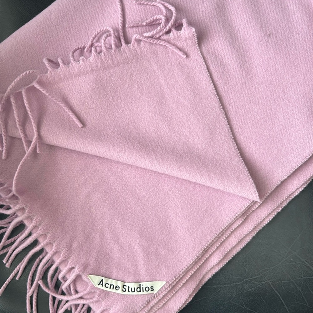 Acne Studios Large Fringe Wool Scarf